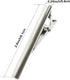 Roctee 2pcs Tie Bars for Men Silver 2.4 Inch, Tie Clip Tack Pin Pinch Tie Clip Clasp Set for Classic Style Ties Neckties for Men Suit Accessories ...